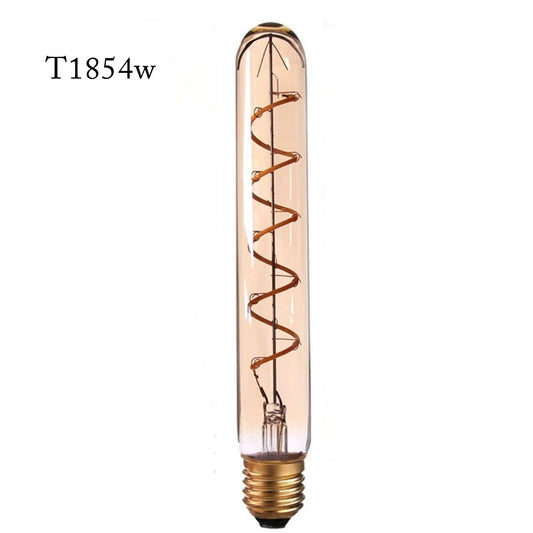 Vintage T185 4W LED Spiral Filament Edison Light Bulb Warm White~1045