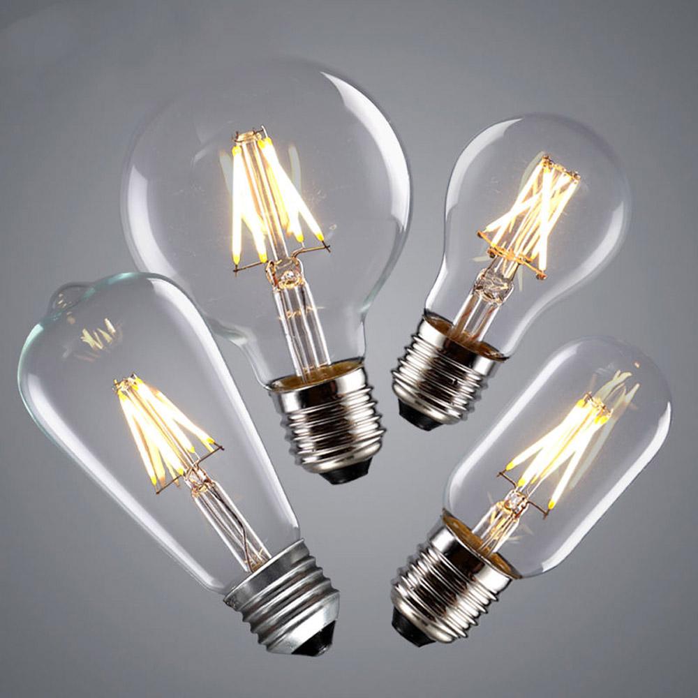 Vintage LED Bulb E27 G80 Dimmable 4W Globe Light Warm White ~3377