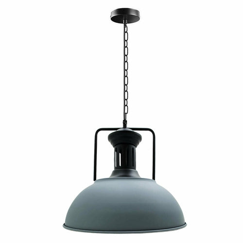 Grey Industrial Metal Chain Pendant Light~3807