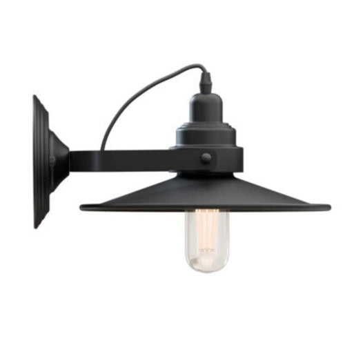 Wall Mounted Adjustable Swing Arm Sconce Light Fixture Flat Shade