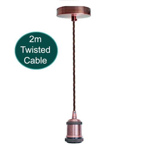 3 Core Ceiling Pendant Light Fitting – E27 Lamp Holder ~1735