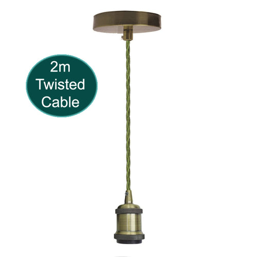 3 Core Ceiling Pendant Light Fitting – E27 Lamp Holder ~1735