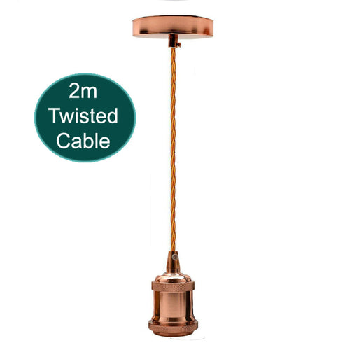 3 Core Ceiling Pendant Light Fitting – E27 Lamp Holder ~1735