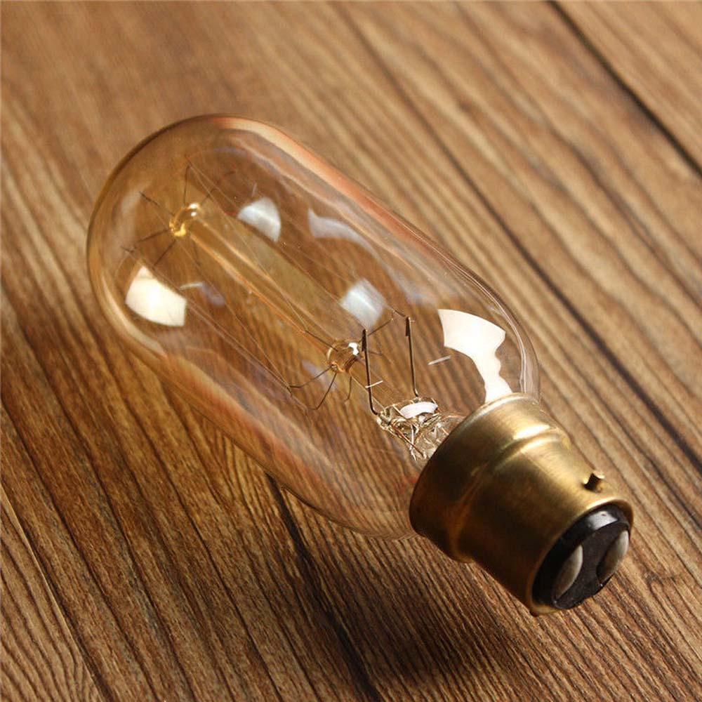 6 Pack B22 T45 60W Dimmable Filament Incandescent Vintage Light