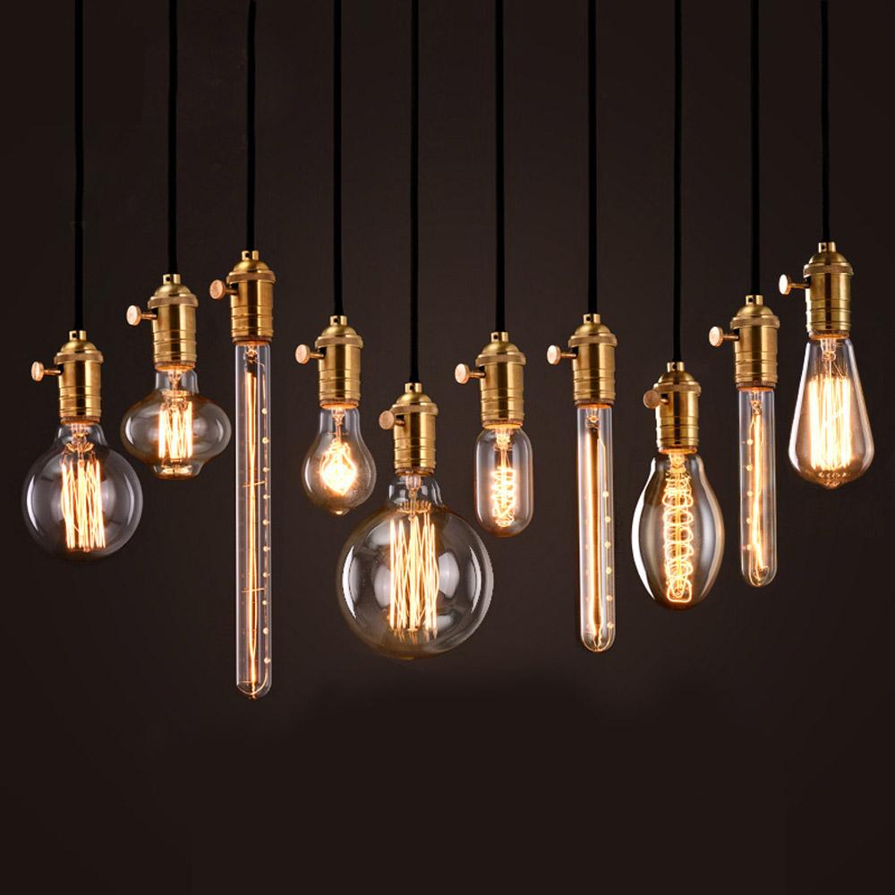 Vintage LED Bulb E27 G80 Dimmable 4W Globe Light Warm White ~3377