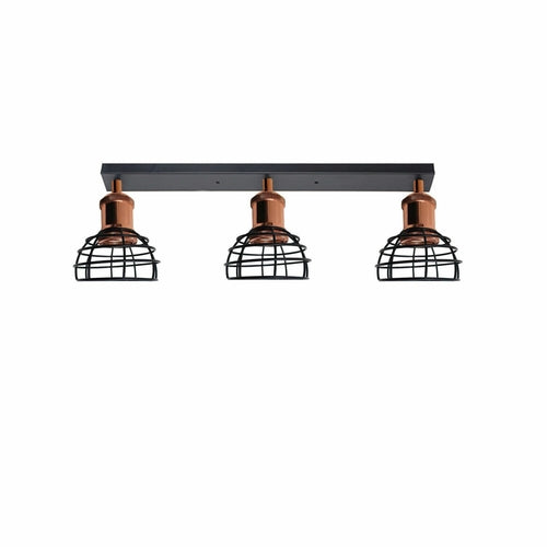 Industrial 3 Way Ceiling Light Fitting Indoor Ceiling Mount Light