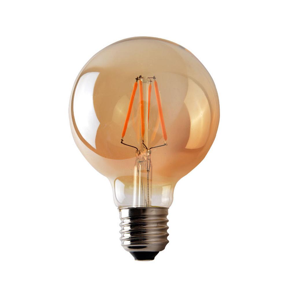 Vintage LED Bulb E27 G80 Dimmable 4W Globe Light Warm White ~3377