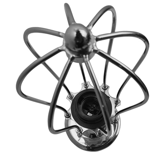 Modern Industrial Chrome Flex Arm Retro Light Cage Ceiling Fixtures