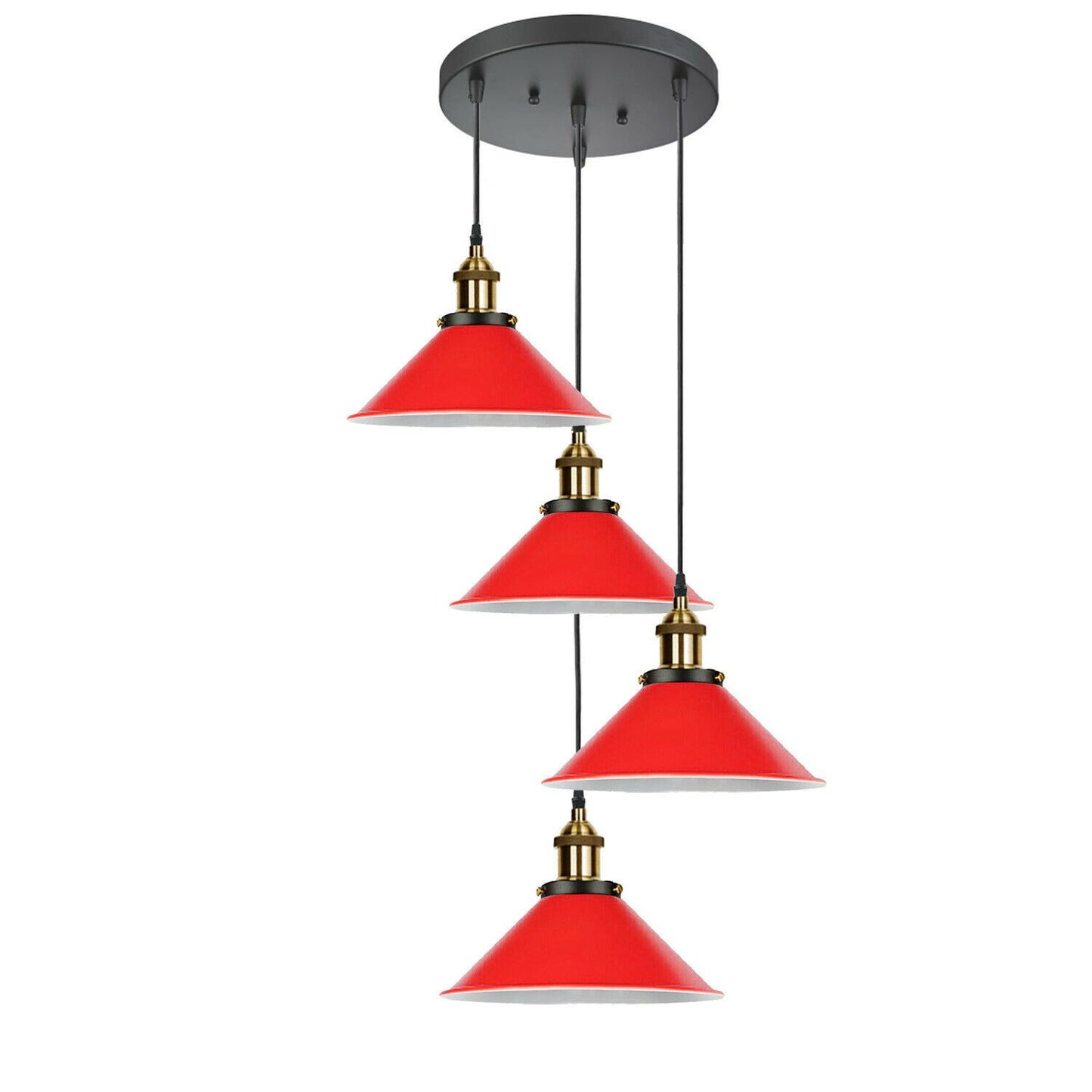 Modern Industrial Lampshade Chandelier Ceiling Pendant Light Pub