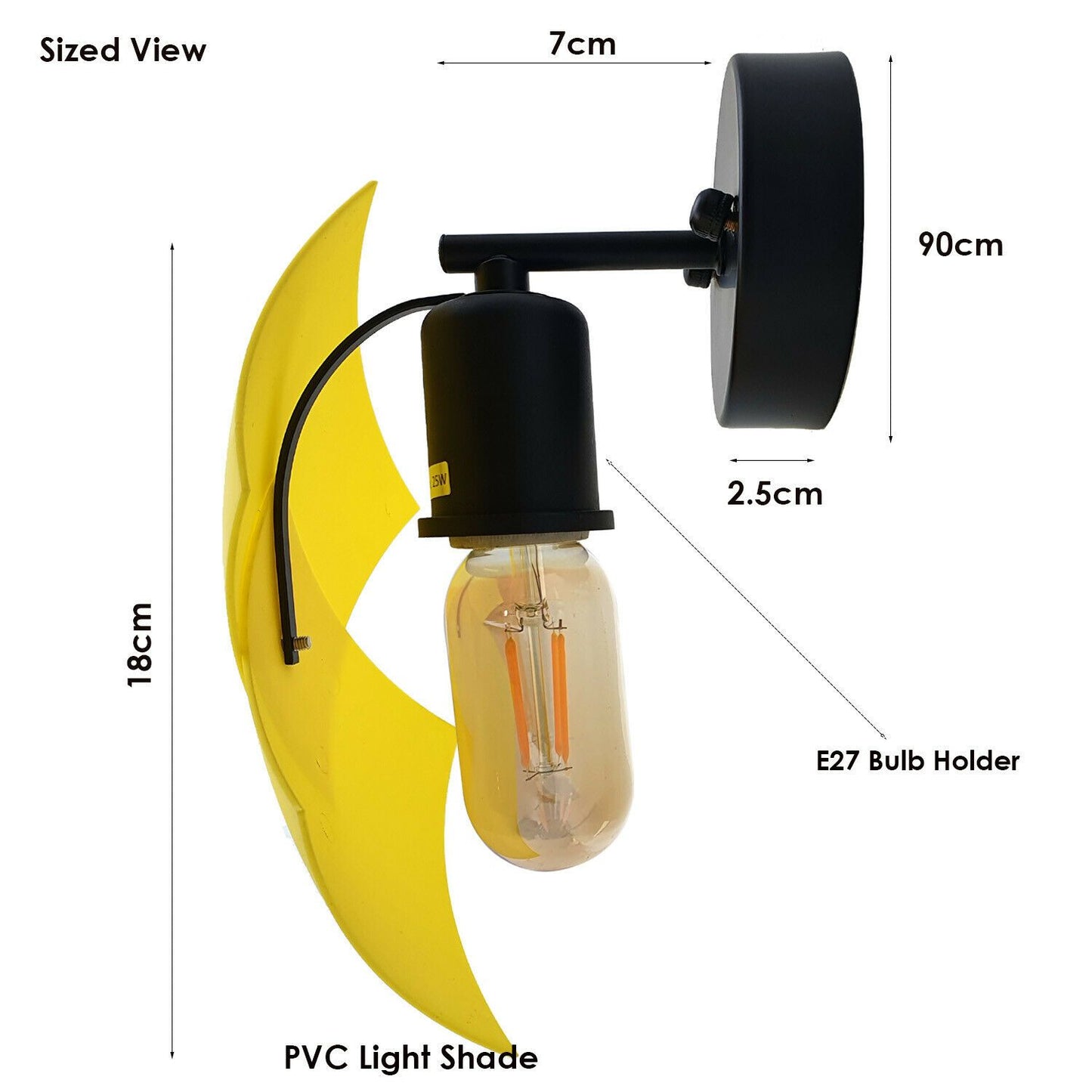 3 Pack Modern Wall Light Indoor Sconce Lighting Lamp Fixture With LED