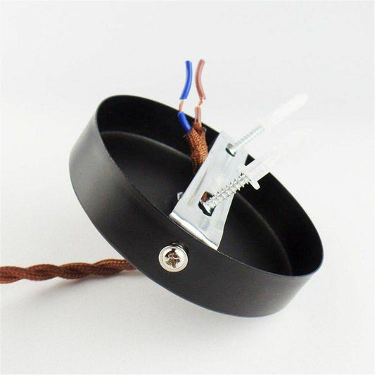 Pendant Light Copper Ceiling Canopy Hanging Switch Electric Bulb