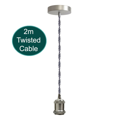 3 Core Ceiling Pendant Light Fitting – E27 Lamp Holder ~1735