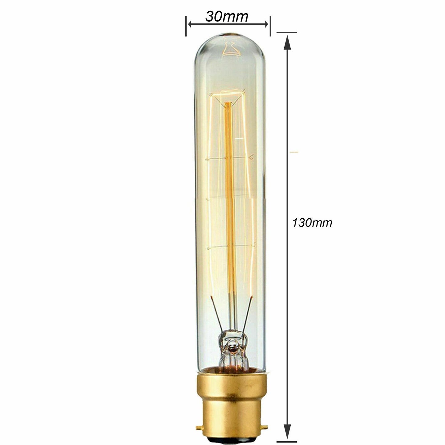 B22 60W T130 Dimmable Filament Vintage Light Bulb~3235