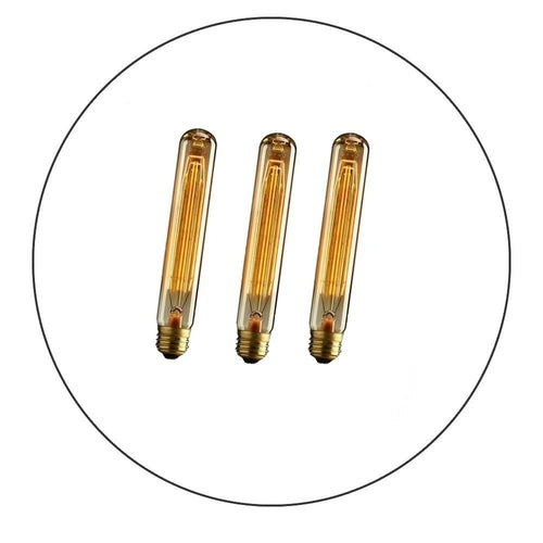 3/5 Pack E27 Vintage Bulb Dimmable Light Bulb E27 60W Tall Edison T185