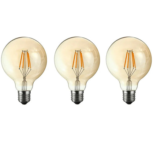 Vintage LED Bulb E27 G80 Dimmable 4W Globe Light Warm White ~3377