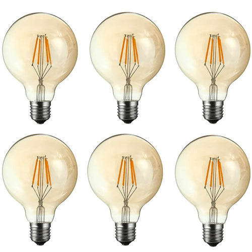 Vintage LED Bulb E27 G80 Dimmable 4W Globe Light Warm White ~3377