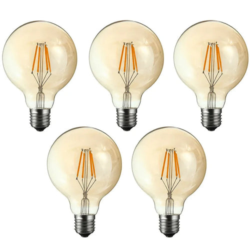 Vintage LED Bulb E27 G80 Dimmable 4W Globe Light Warm White ~3377