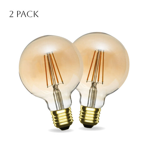 Vintage LED E27 G95 Filament Bulb 4W Globe Dimmable Light Bulb UK