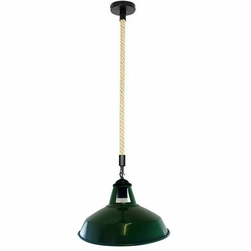 Hemp Rope Hanging Light - E27 Edison Base ~3889