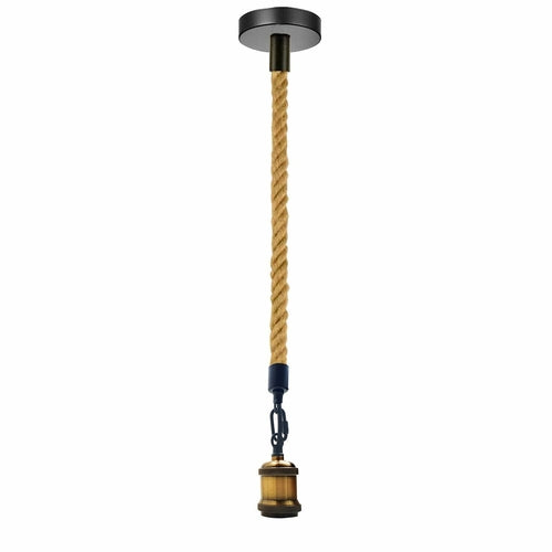 Hemp Rope 1 Head Pendant Ceiling Light Retro Lamp~1522