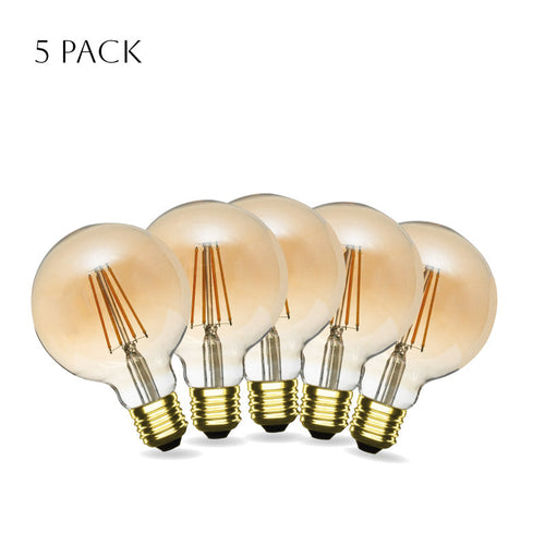 Vintage LED E27 G95 Filament Bulb 4W Globe Dimmable Light Bulb UK
