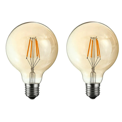 Vintage LED Bulb E27 G80 Dimmable 4W Globe Light Warm White ~3377