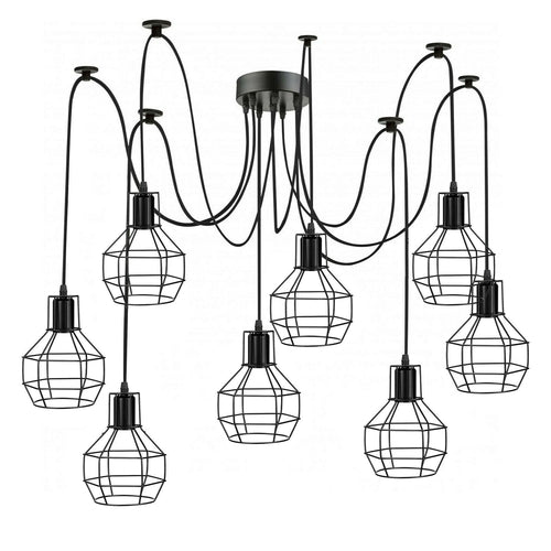8 Way Spider Ceiling Pendant Light 2M ~1180