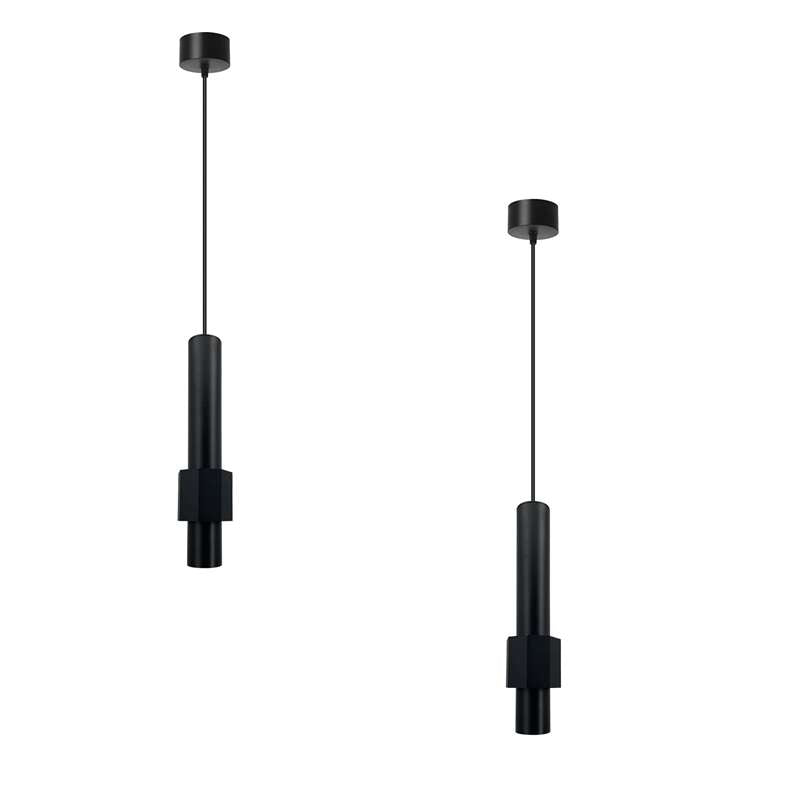 Modern Black and Gold LED Pendant Light -Tube Pack 1/2~4591-6