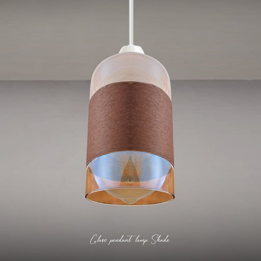 Floral Glass Pendant Light Easy Fit Lamp Shade ~ 5499