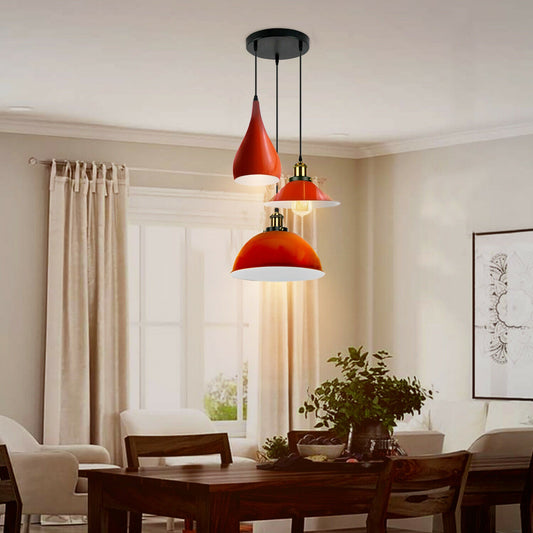 3 Head Pendant Light Metal Hanging Ceiling Light Fixture ~3515