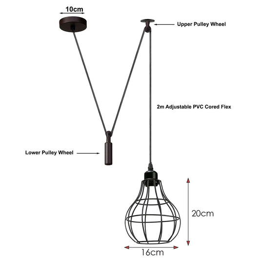 Metal Ceiling Light Hanging Spider Pendant Lamp Retro Industrial~3679