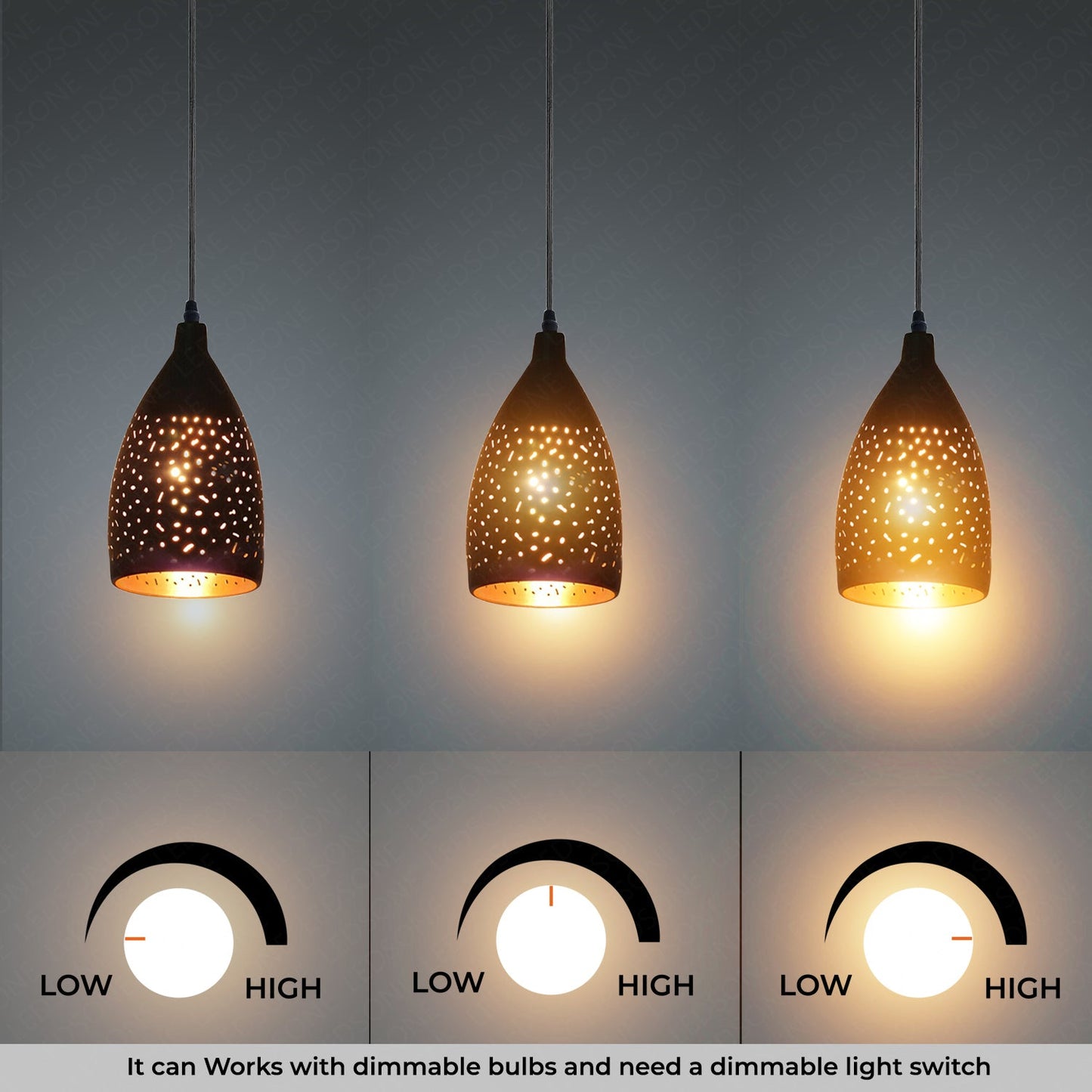 Retro Unique Pendant Light ~ 3872