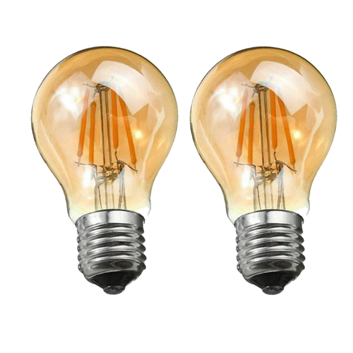LED A60 E27 4W Bulb Filament Dimmable Screw Small Globe Light