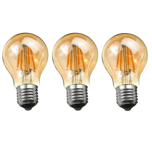 LED A60 E27 4W Bulb Filament Dimmable Screw Small Globe Light