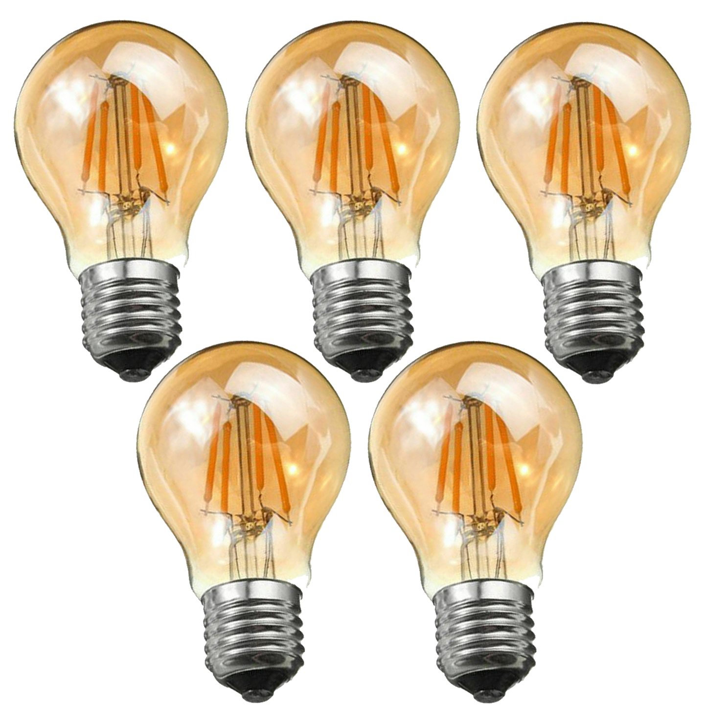 LED A60 E27 4W Bulb Filament Dimmable Screw Small Globe Light