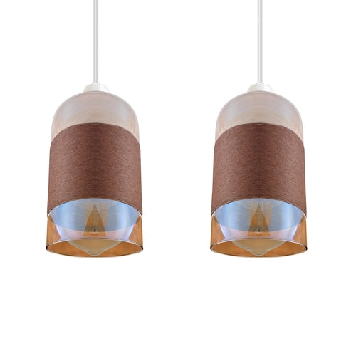 Floral Glass Pendant Light Easy Fit Lamp Shade ~ 5499