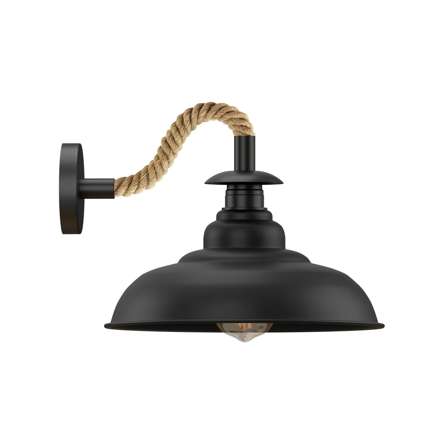 Black Rope Wall Sconce | 19cm Wide Diamond Cage Industrial Light ~6491-4