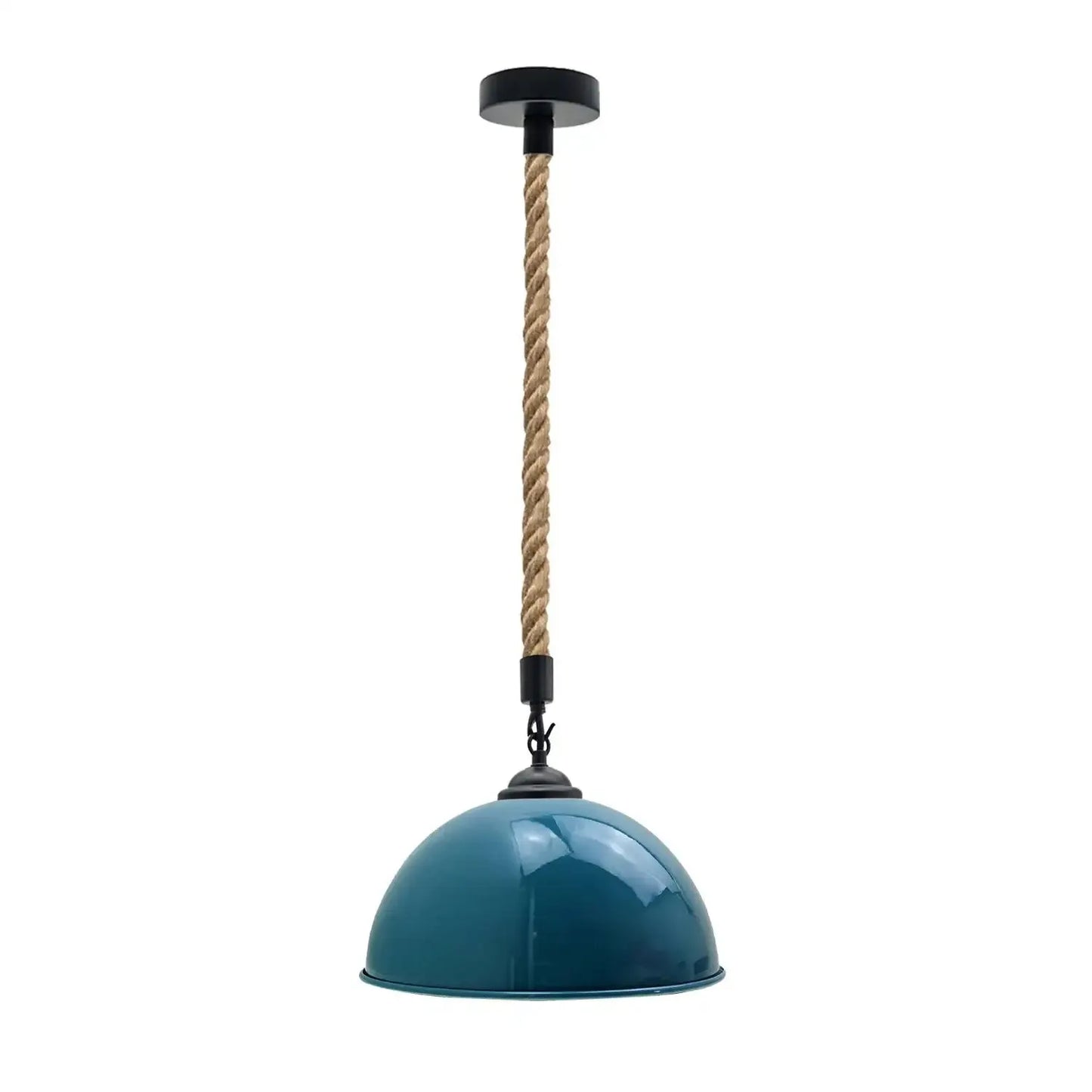 40cm Large Dome Shaded Hemp Rope Pendant Light ~6564-4