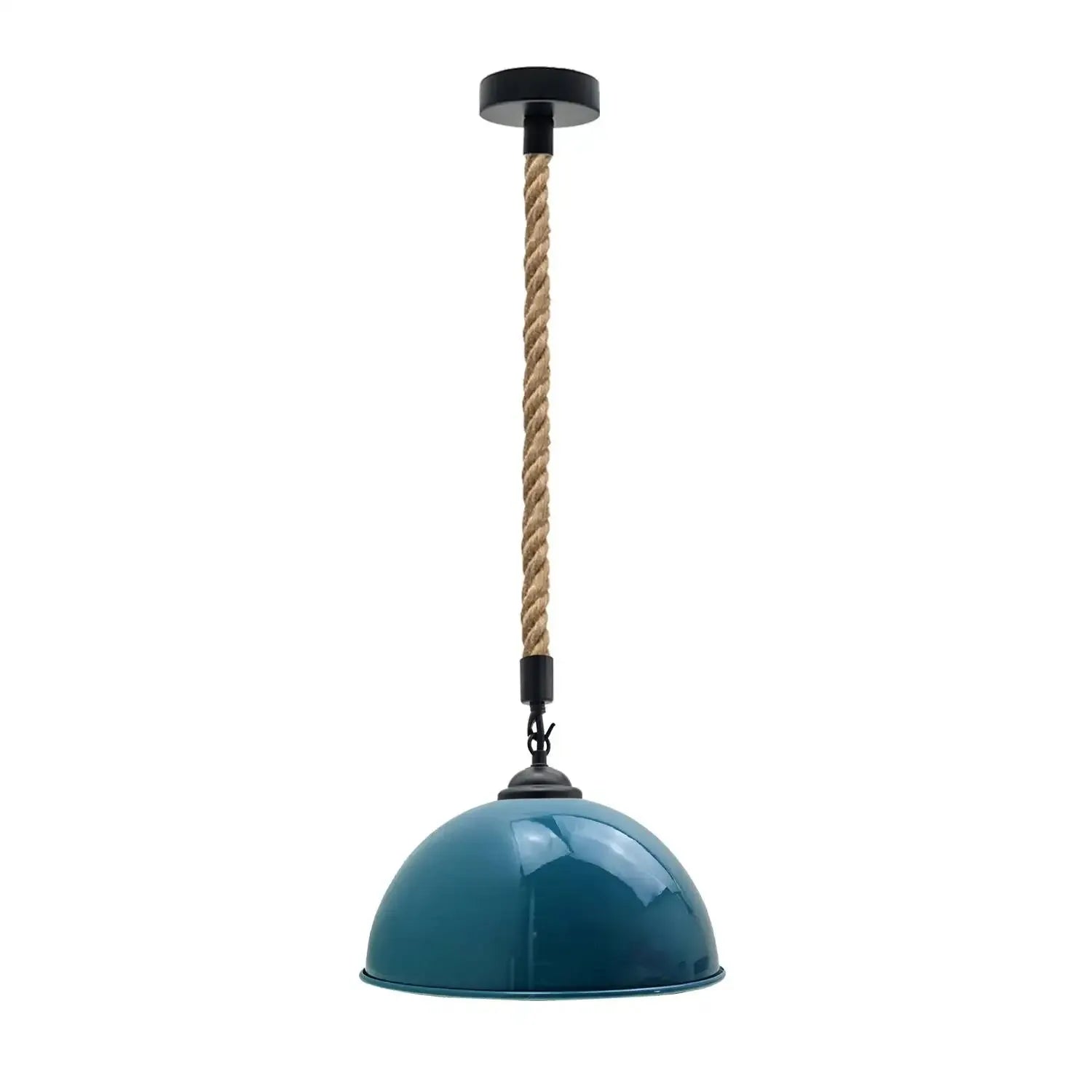 40cm Large Dome Shaded Hemp Rope Pendant Light ~6564-4