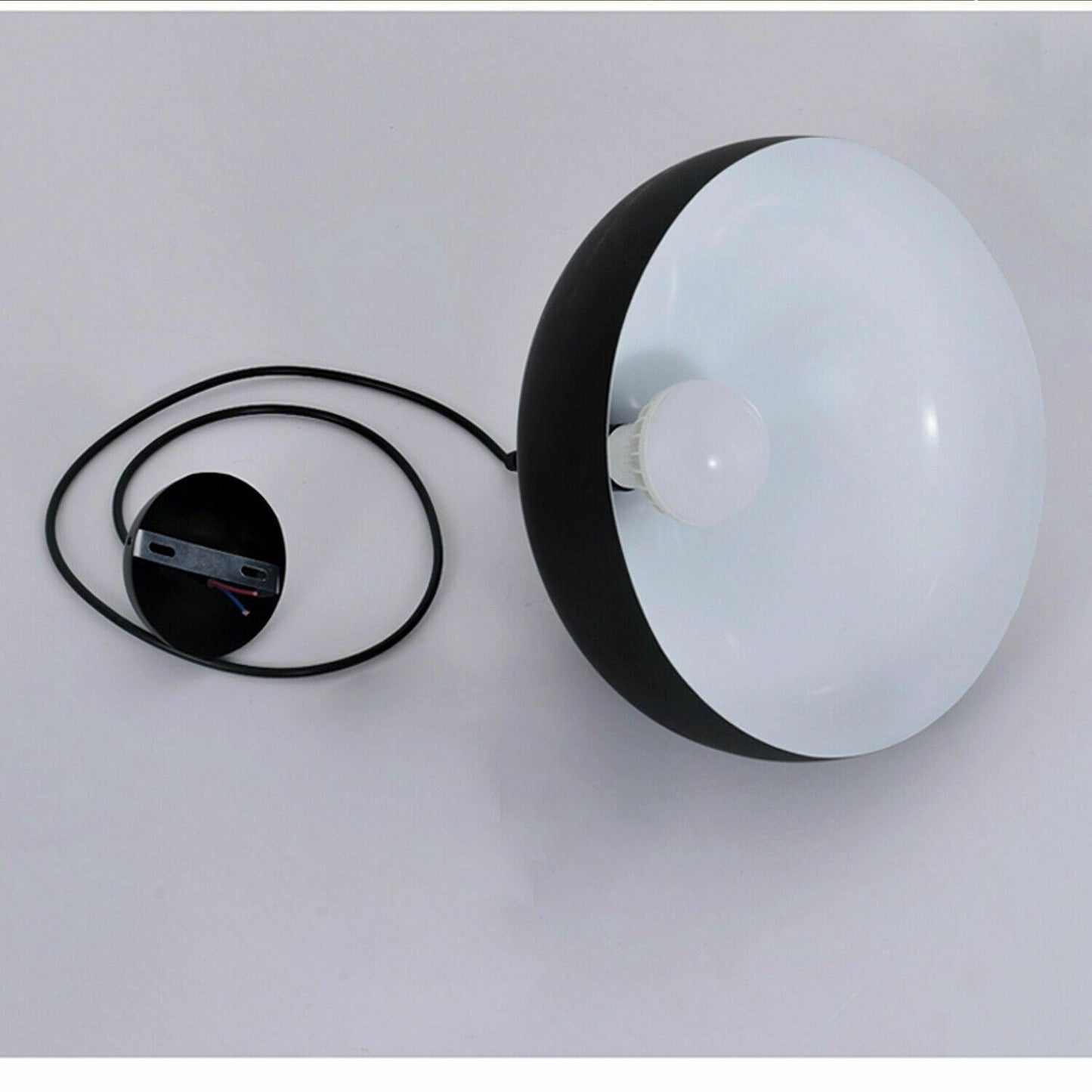 Retro Industrial Black Ceiling Pendant Light Metal Lamp Shade With