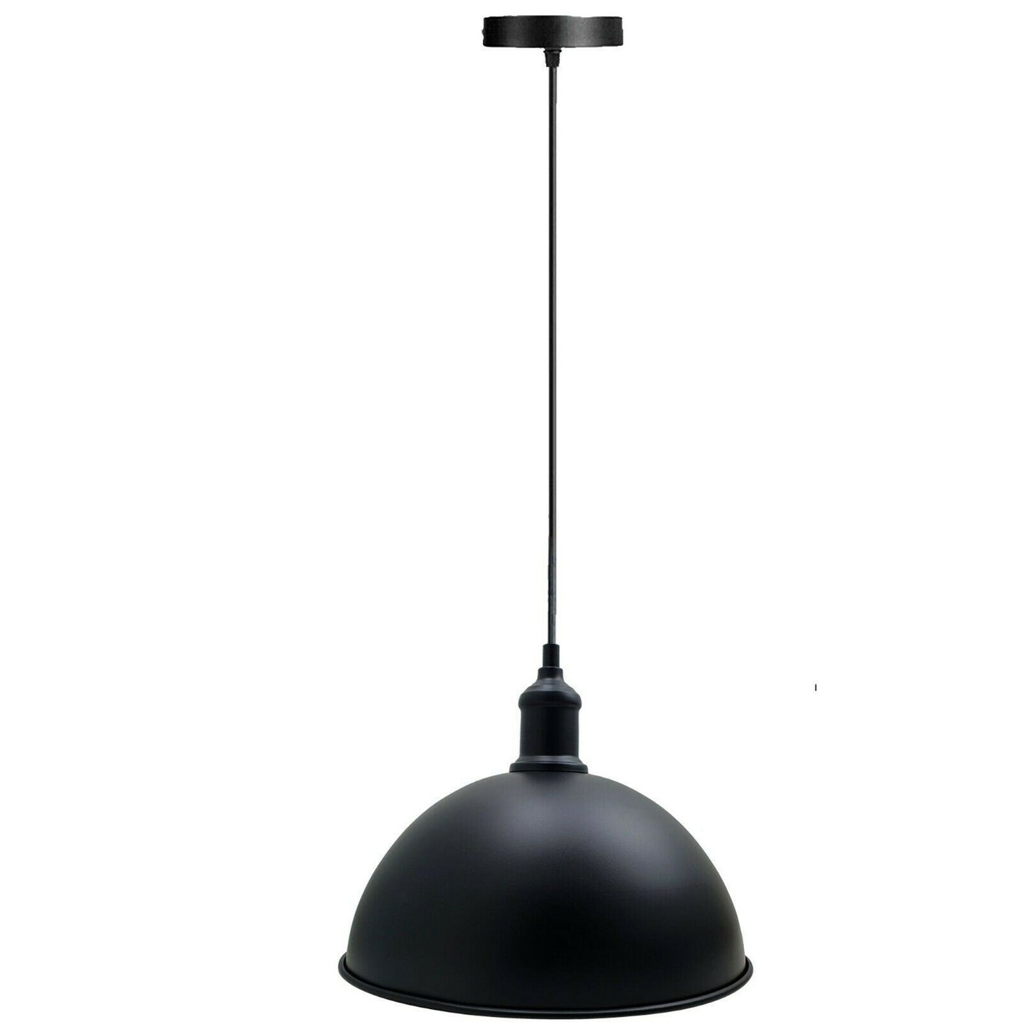 Retro Industrial Black Ceiling Pendant Light Metal Lamp Shade With