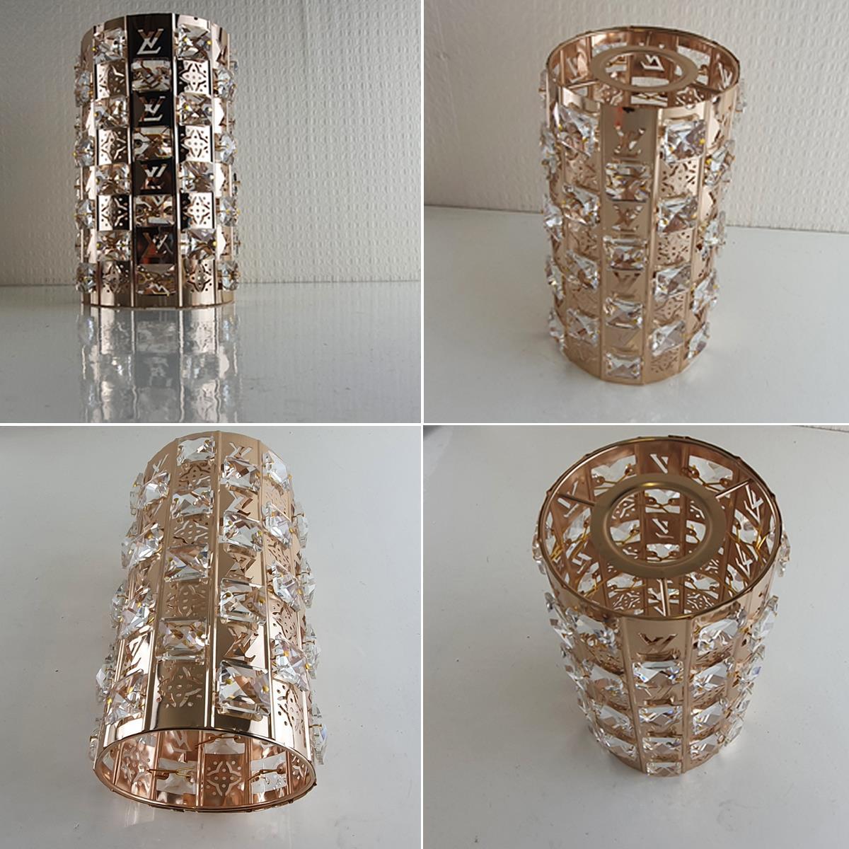 Modern Gold Ceiling Pendant Light Lamp Shade Crystal Droplet UK~1444