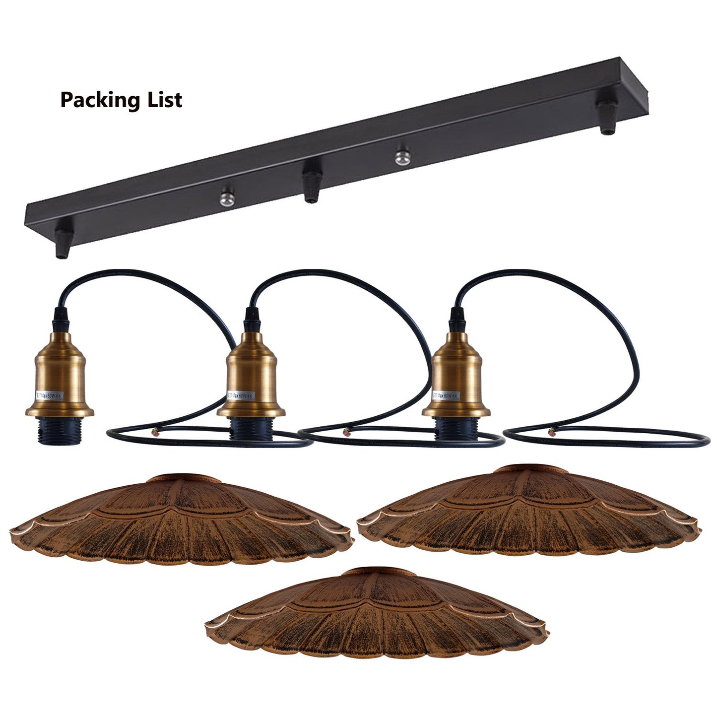 Modern Mid-Century Umbrella-Shaped Pendant Light~1482