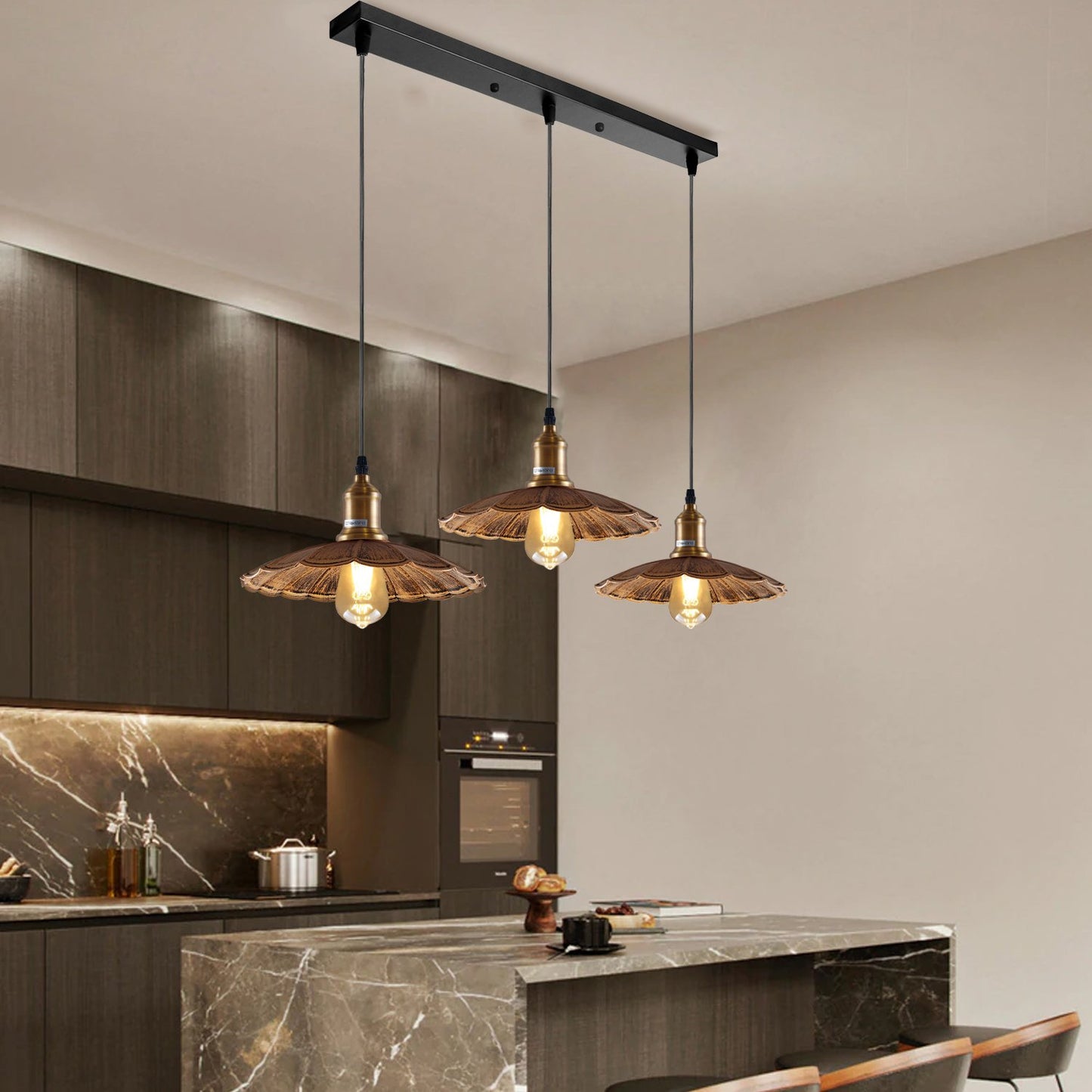 Modern Mid-Century Umbrella-Shaped Pendant Light~1482