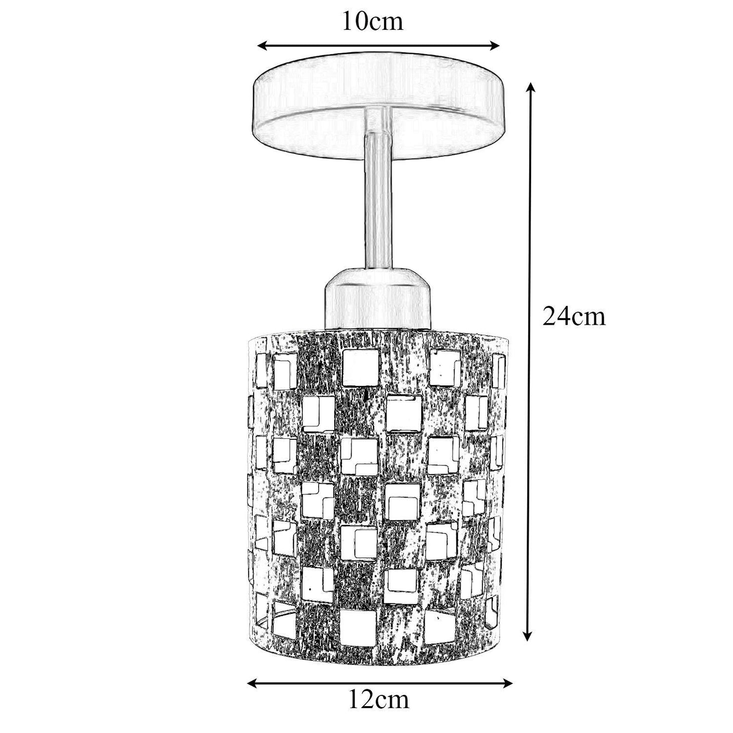 Modern flush ceiling light E27 lamp~1403