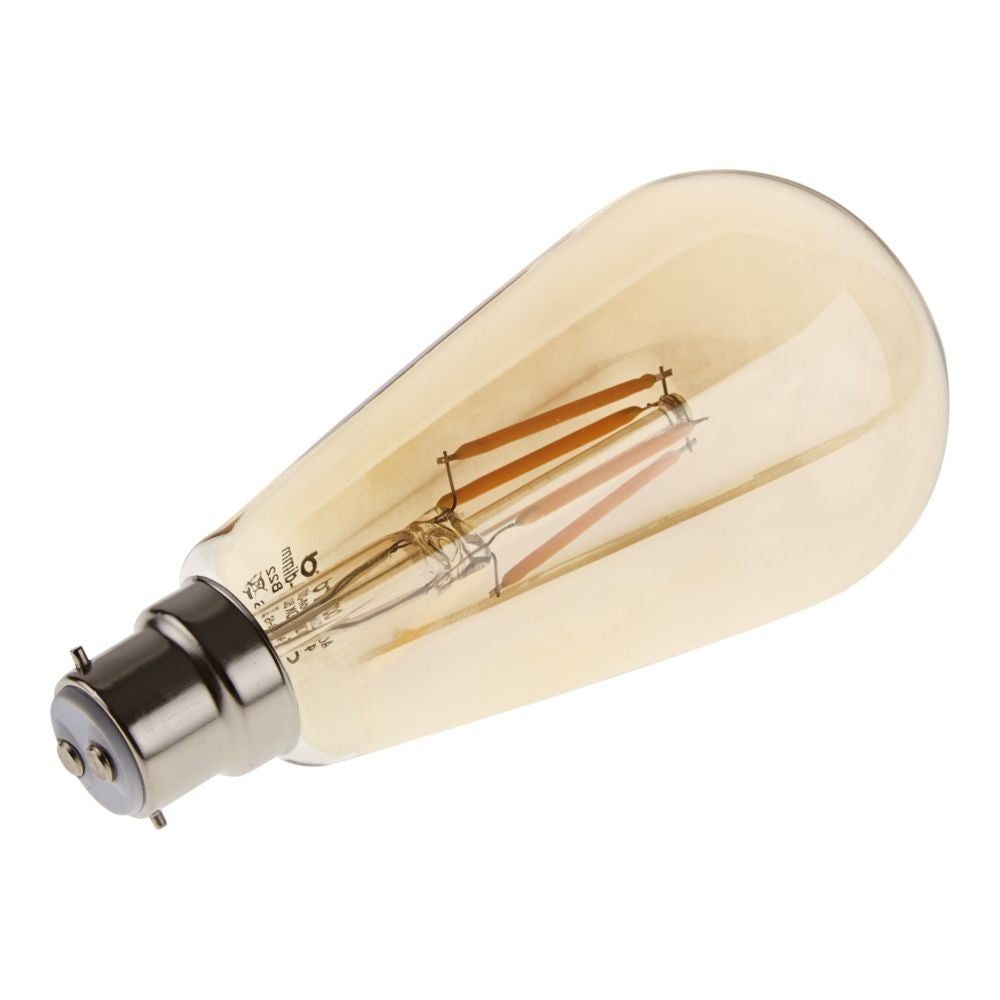 LED Bulbs Bayonet ST64 B22 4W Dimmable Filament Edison Light Bulbs
