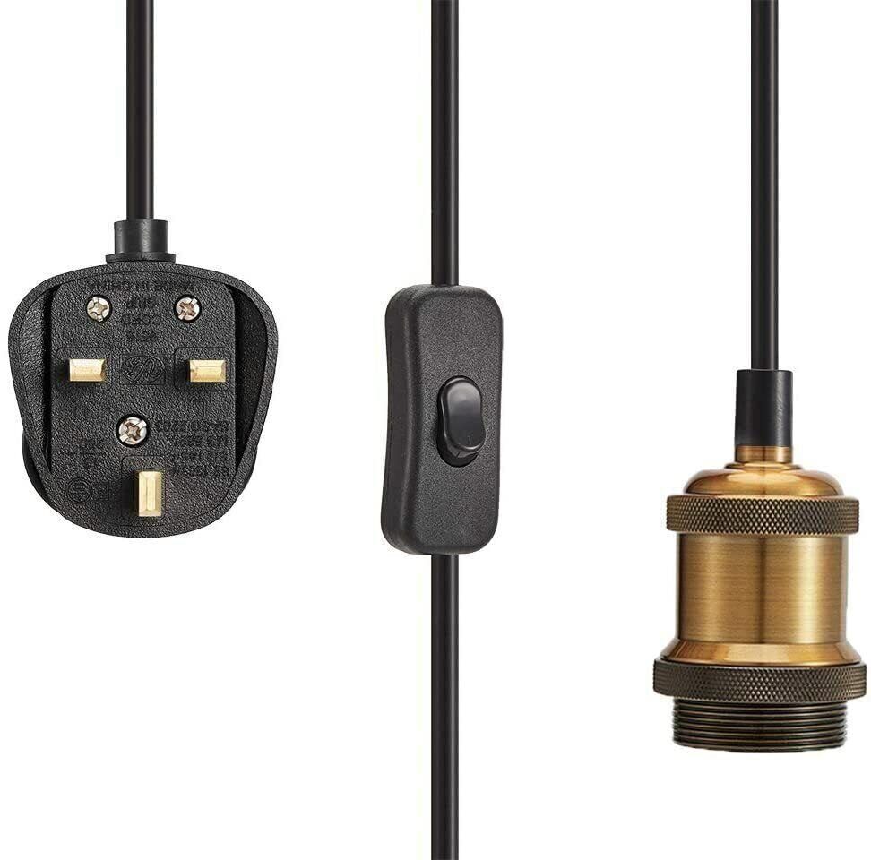 4m Plug in Pendant Lighting Metal ~6217-3