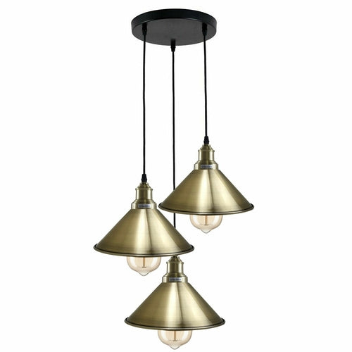 Brass 3 Light Over the Kitchen Island~1302