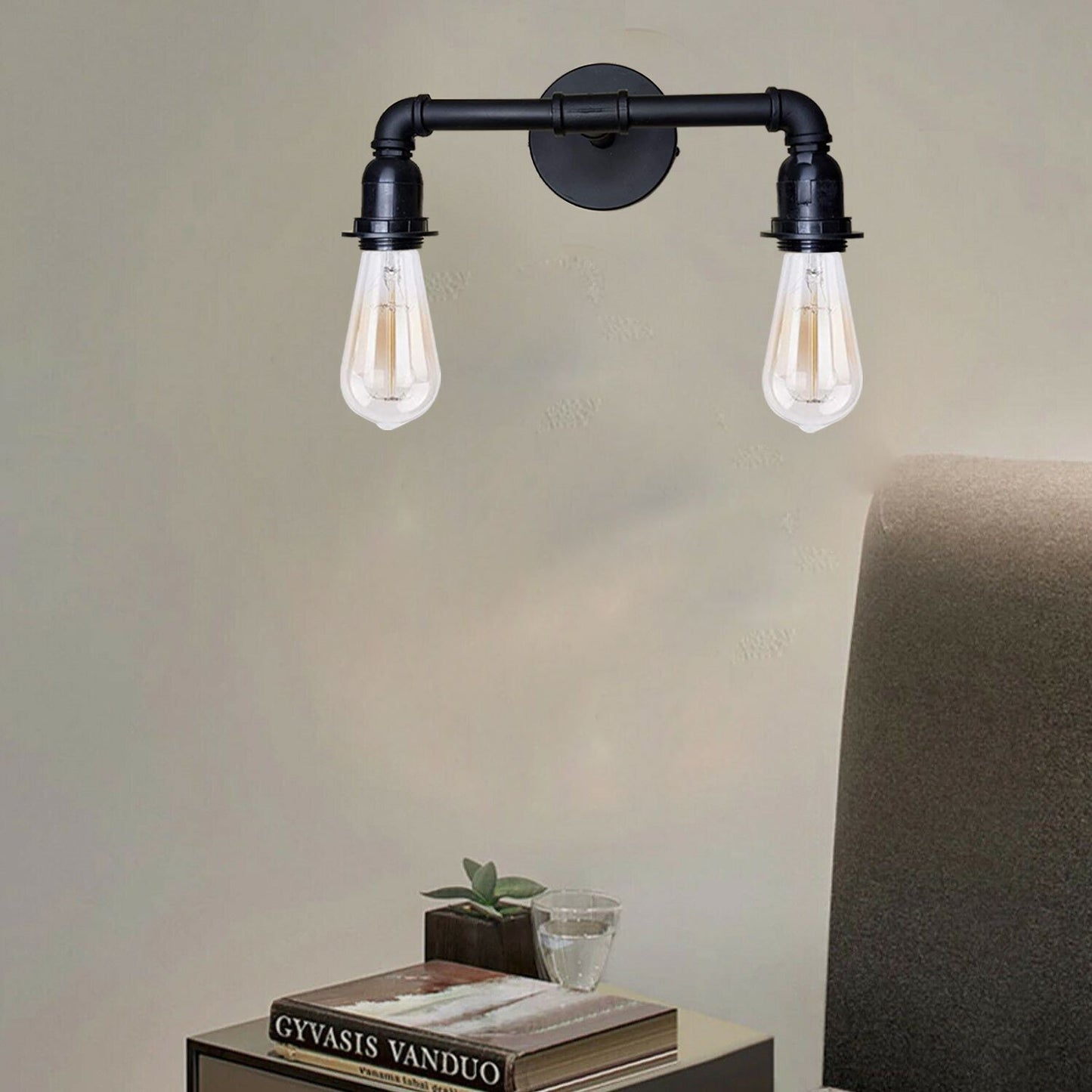 Industrial Wall Pipe Lamp Retro Light Vintage Wall Sconce Lights