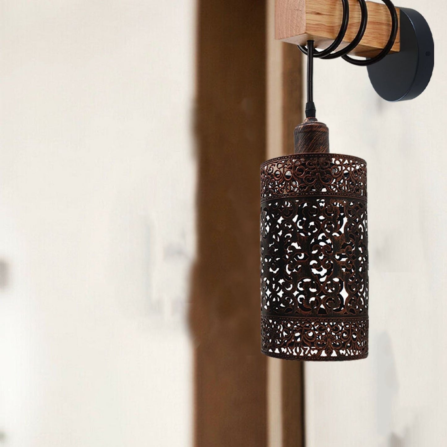 Wall Sconce Down Indoor Wooden Wall Lights Night Lamp for Living Room